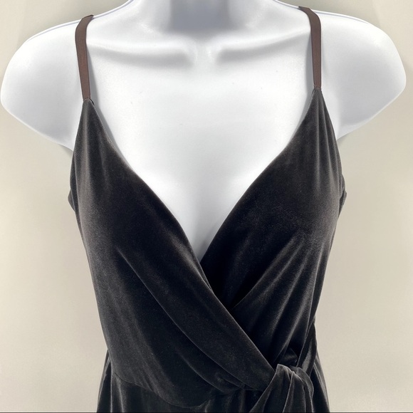 Bailey 44 Velvet Wrap Spaghetti Strap Dress Size Small - Picture 5 of 9